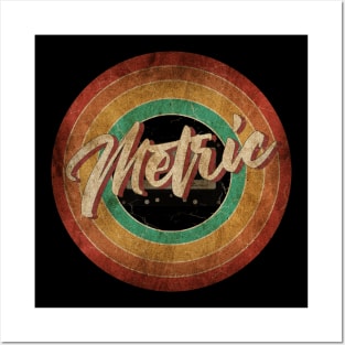 Metric Vintage Circle Art Posters and Art